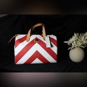 BNWT Dooney & Burke Brenna Chevron Handbag